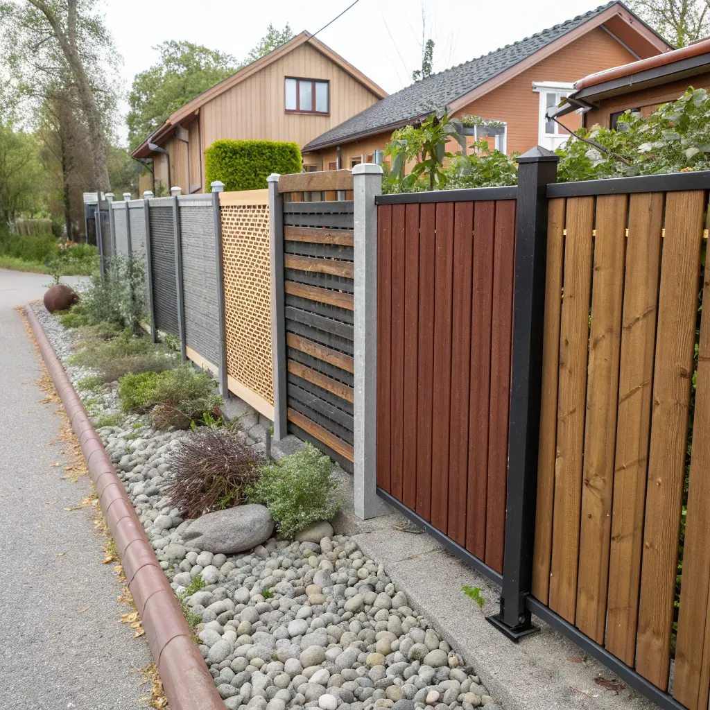 Jämförelse av olika staketmaterial