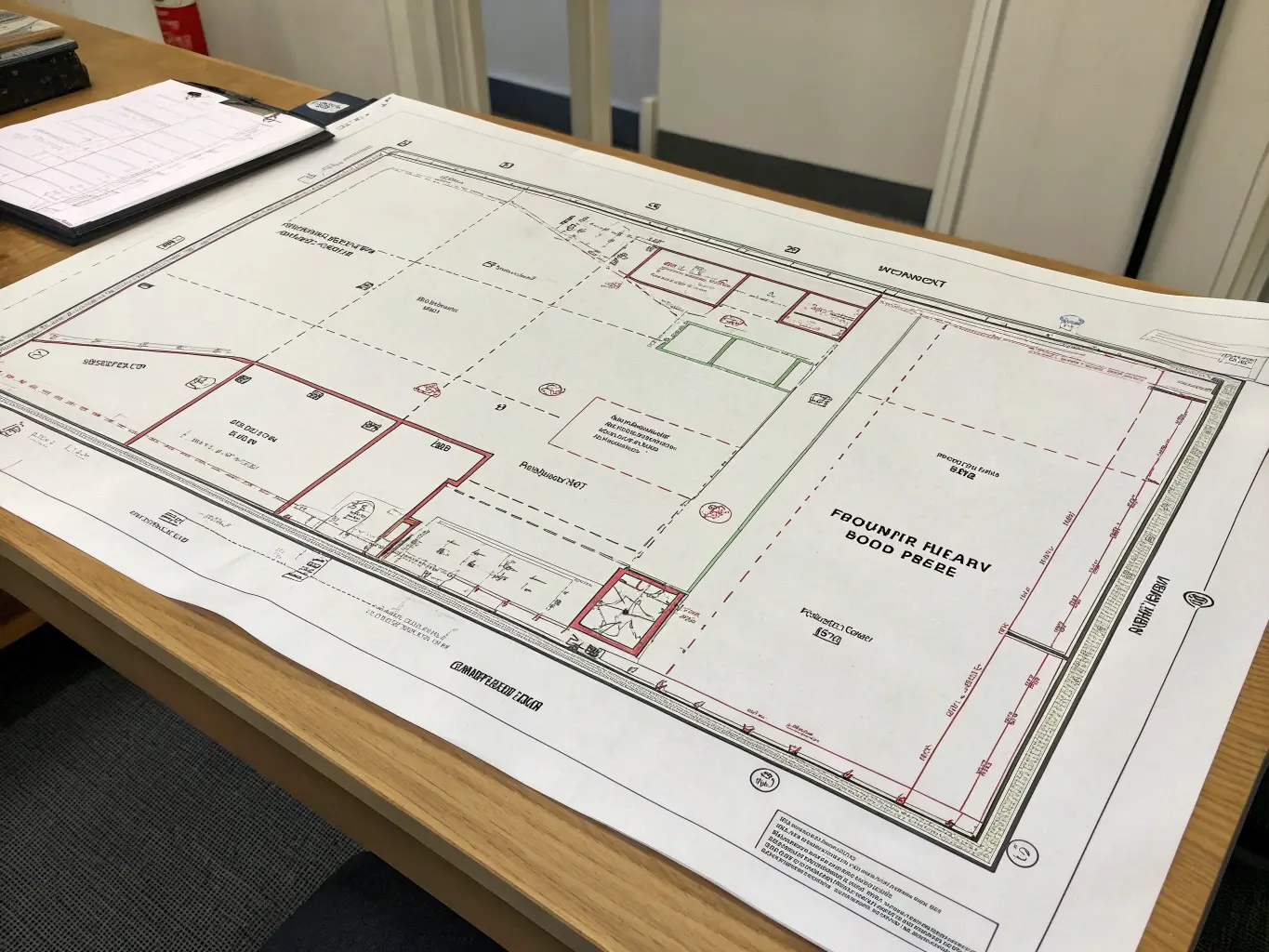 Situationsplan med staketmarkering