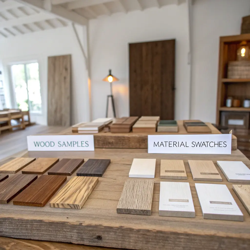 Träprover och materialval