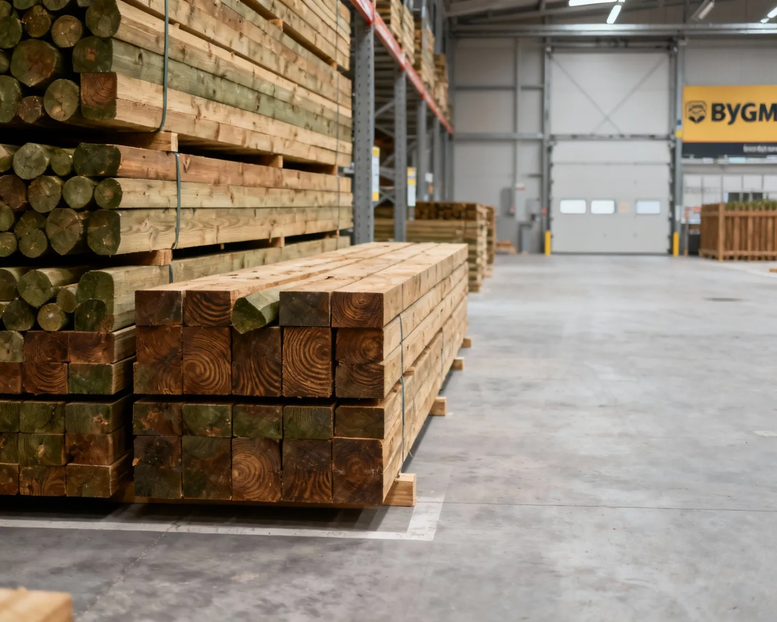 Byggmax sortiment av stakematerial