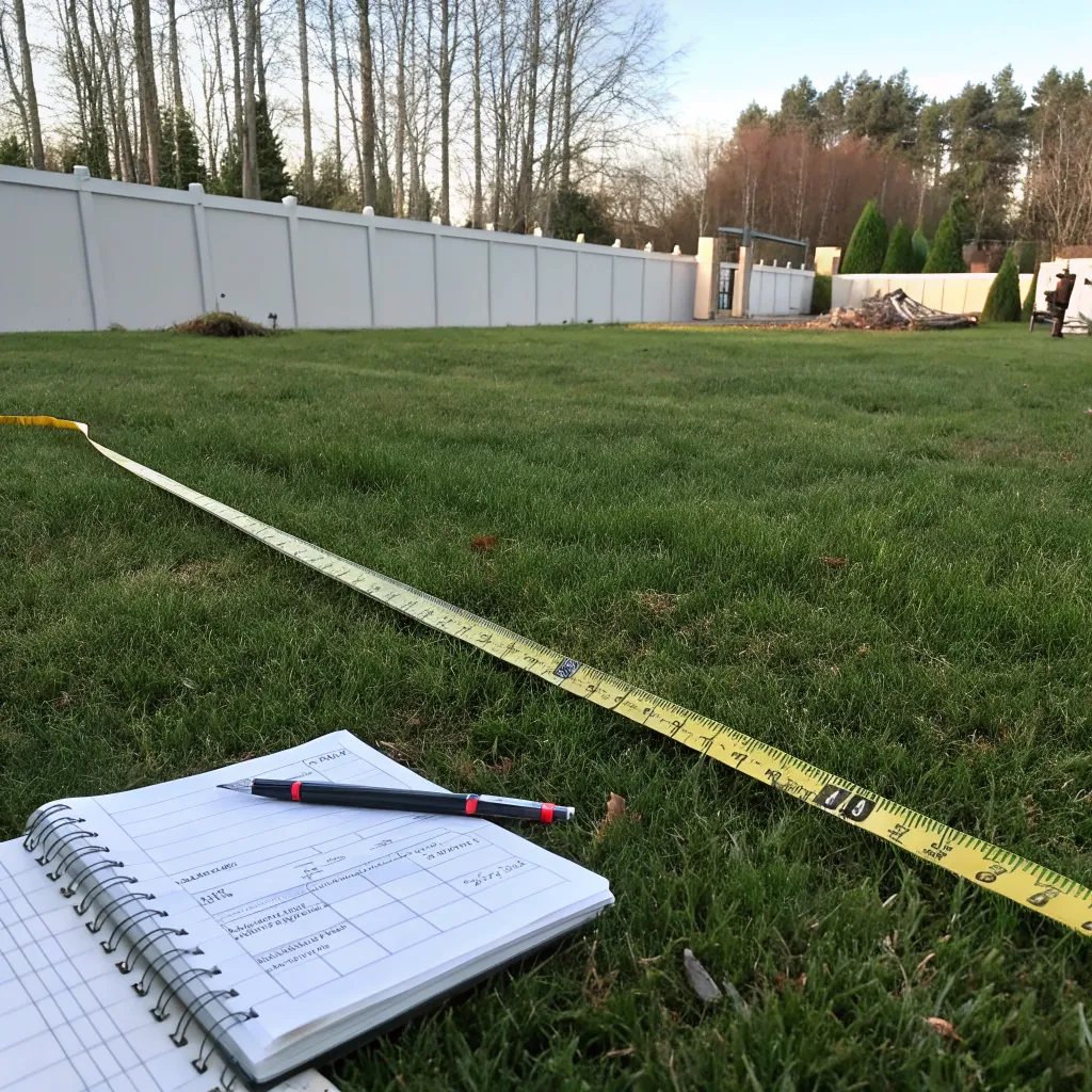 Mätning och planering i trädgård