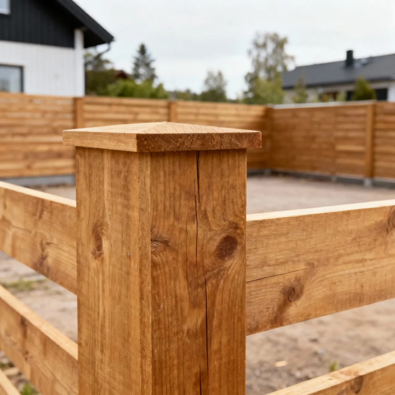 Detaljer av staket