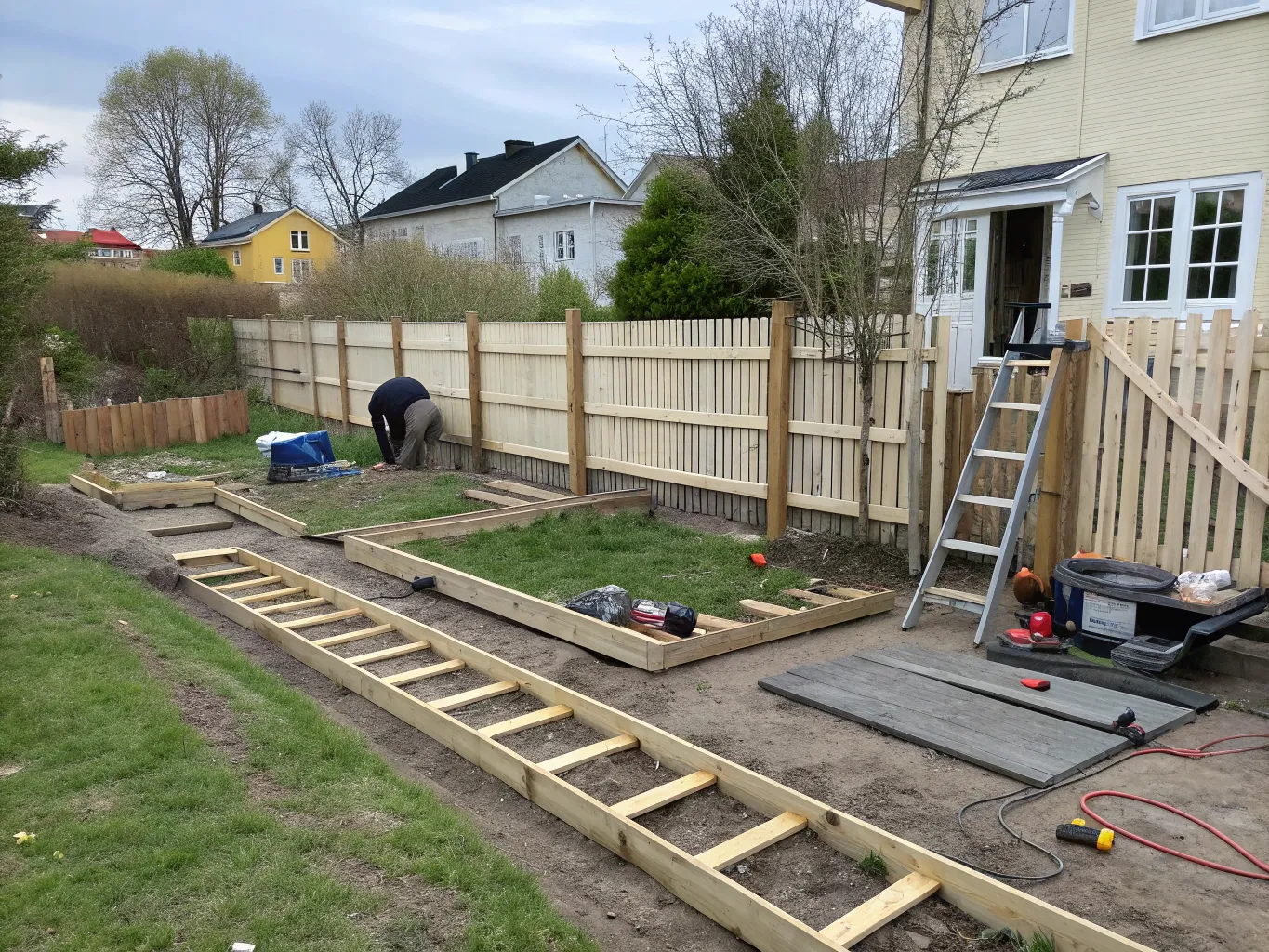 DIY-montering av staket